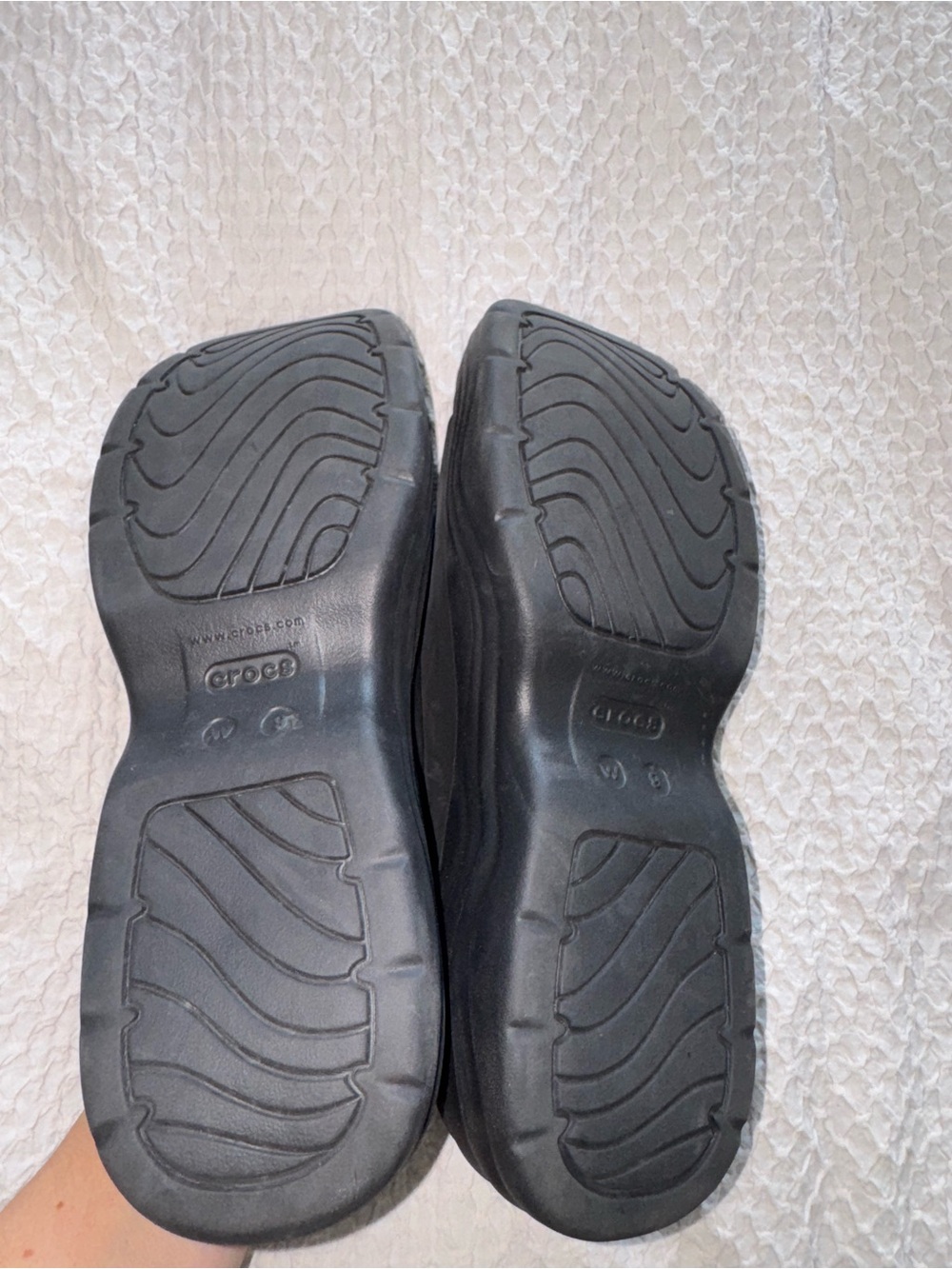 Crocs Skyline Platform Sandals Black 9 - Picture 9 of 10